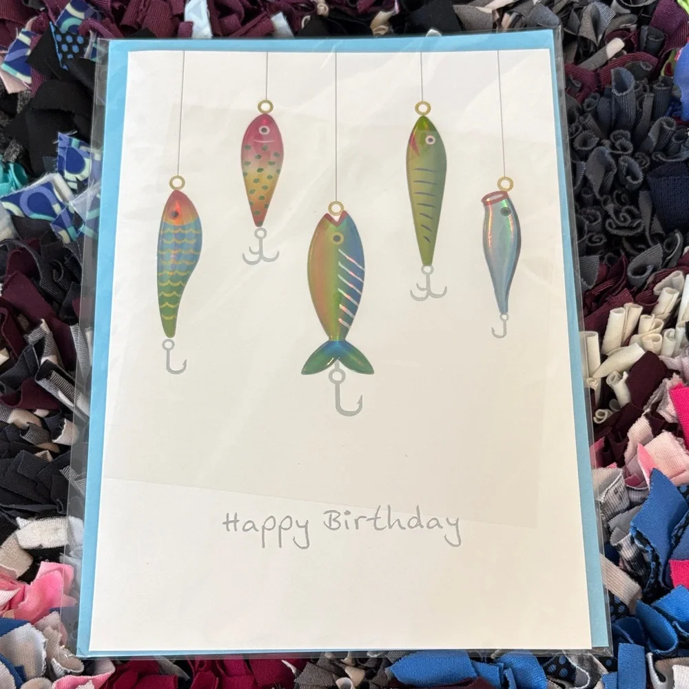 🆕Papyrus Fishing Birthday Greeting Card